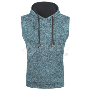 เสื้อฮู้ดแขนกุดของผู้ชายผ้าแห้งเร็ว - Product Image 1