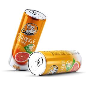 Vente en gros de haute qualité 330ml pour boisson gazeuse au jus d'orange et de chamelle A & B Vietnam fabricant de purée aromatisée concentrée de marque privée - Product Image 4