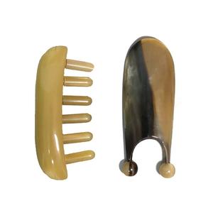 Grattoir de massage facial en corne de buffle noire personnalisée, Gua Sha - Product Image 3