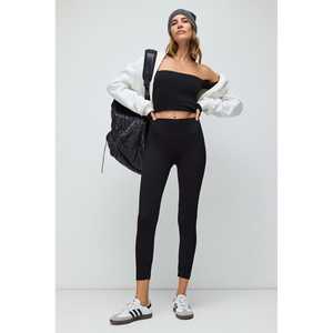<b>Black</b> High Waist <b>Seamless</b> Sports <b>Leggings</b> - Product Image 1