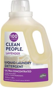 Clean People Eco-Friendly <b>Liquid</b> Laundry Detergent Lavender Scent, 100 Loads - Product Image 2