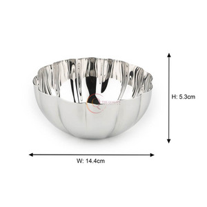 Hot Selling Stainless Steel High Quality Modern Design Large Serving Bowl for Home Hotel Restaurant and Party <b>Dinnerware</b> - Product Image 6
