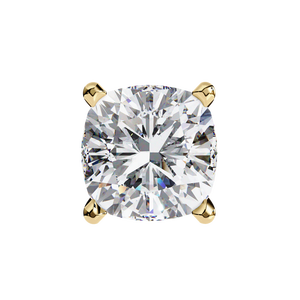 Beautiful 18K Gold Stud Earrings with Lab-Grown Diamond Trendy White Rose Yellow Gold Options for Parties - Product Image 5