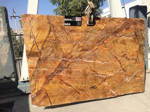 Mármol Dorado de la Selva Tropical al por Mayor, Piedra Natural Premium con Vetas Únicas, Gran Losa Moderna de Alta Resistencia para Interiores de Villas de Lujo - Product Image 5