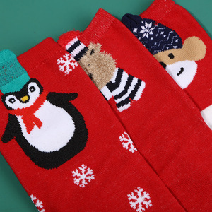 Bulk ODM <b>Christmas</b> Tube <b>Socks</b> <b>for</b> Women Cartoon Winter Holiday Cute Patterns Jacquard Soft Knitted <b>Socks</b> Warm Cozy Factory Price - Product Image 3