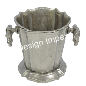 ถังใส่น้ำแข็งทำจากโลหะใช้งานได้อเนกประสงค์สำหรับโรงแรมร้านอาหารของตกแต่งอ่างเครื่องดื่มแชมเปญตู้แช่ไวน์ปรับแต่งโลโก้ได้ - Product Image 1