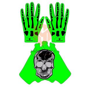 Custom American Football Receiver <b>Gloves</b> Hand Grips Lightweight <b>Silicone</b> Non-Slip Full-Finger Stretch Design Adjustable Hook - Product Image 5