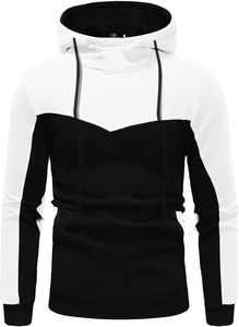 Impresión digital de alta calidad, venta al por mayor de gran tamaño sostenible, poliéster, algodón, tejido, chándal sólido, ropa de fabricación de invierno para hombres - Product Image 3