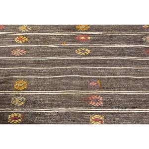 Traditional <b>Brown</b> <b>Wool</b> Rug 3.8 X 6.7ft Handmade Turkish Patchwork Rectangle Latex for Living Bedside Hallway <b>Brown</b> 38x67ft - Product Image 5