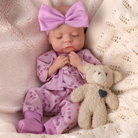 Poupée Reborn en Silicone Réaliste Babeside Noah 12'' Mini Bébé Fille Nouveau-né Modèle Jouet
