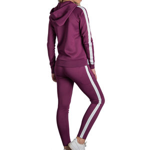 Conjunto de chándal de dos piezas para mujer, conjunto de chándal rosa, precio de venta al por mayor, servicio OEM - Product Image 2