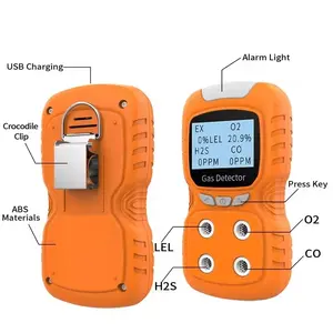 Draagbare H 2S O2 Co Ex Multi-Parameter Gasanalysator Detector Sensor