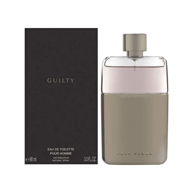 GC GUIL BLACK Hom EDT Vapor 90 ml Perfume masculino Eau De Parfum para homens Fragrância de longa duração Spray corporal preço de atacadista