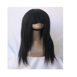 Top qualité 100% brut non transformé temple indien vierge 22 ''naturel droit Bob perruque pour les femmes noires fournisseur indien de gros - Product Image 1