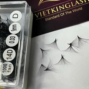 Cashmere <b>Lash</b> Trays 0.03mm Mega Volume Matte Black 20D Premade <b>Fans</b> Soft PBT Individual Eyelash Extensions Private Label - Product Image 1