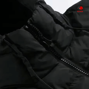 Chaqueta Acolchada Informal para Hombre con Capucha y Cierre de Cremallera Ryan Pro Gear, Impermeable, con Logotipo Personalizado ODM - Product Image 2