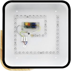 LEDUNI 24W LED plafoniera con telecomando dimmerabile 2700K-6500K temperatura colore 2400LM per soggiorno Design IP44 - Product Image 4