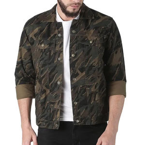 Veste en jean pour homme à manches longues de haute qualité, style camouflage, couleur personnalisée, prix raisonnable, vestes en denim pour homme par sublimation - Product Image 1