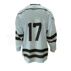 Maillot de hockey sur glace à col en V, couleur unie, vente directe d'usine, maillot de hockey sur glace à manches longues - Product Image 2