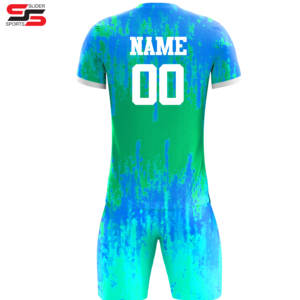 Uniformes de fútbol de equipo de alta calidad, camisetas de fútbol, conjunto de pantalones cortos de dos piezas para hombre, conjunto de uniforme de fútbol por sublimación personalizada - Product Image 2