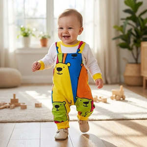 Conjuntos de Ropa para Bebé con Estampado de Dibujos Animados de Osito, Mameluco Beb Peto - Product Image 2