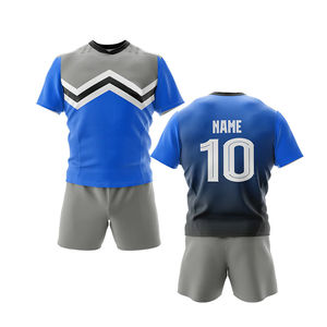 Nouveau logo de côtes fabriqué en usine à la mode imprimé conception uniforme de rugby uniforme d'entraînement uniforme pour le rugby avec court - Product Image 4