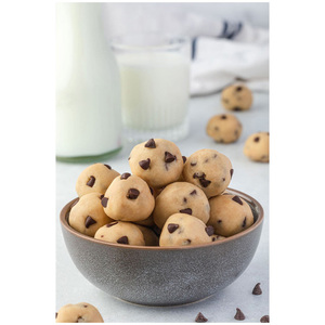 Prix de gros de la crème glacée à la pâte à biscuits saine, bouchées de pâte à biscuits aux pépites de chocolat, best-seller, abordable - Product Image 6