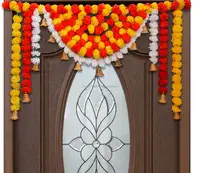 Marigold Artificial Longa Flores Fofas Toran para Casamento e Decoração de Festival Feito por Fabricante Indiano