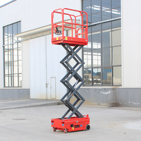 Plateforme élévatrice à ciseaux entièrement automotrice CHANGDING - Hauteur de travail de 3 m - Construction en acier au manganèse haute résistance - Fonctionnement à double commande