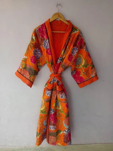 ชุดกิโมโนสไตล์โบฮีเมียนสำหรับทุกเพศ, เสื้อคลุมอาบน้ำผ้าฝ้ายเนื้อนุ่มระบายอากาศน้ำหนักเบาทำด้วยมือใช้ได้ทุกวันฤดูใบไม้ผลิฤดูร้อน - Product Image 2