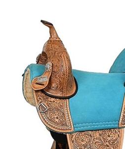 Selle de course Western en cuir véritable de qualité supérieure pour l'équitation - Product Image 2