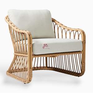 Handicraft Woven Rattan <b>Lounge</b> <b>Chair</b> Rattan Arm <b>Chair</b> Rattan <b>Chair</b> <b>for</b> <b>Living</b> <b>Room</b> Furniture Made in Vietnam - Product Image 1