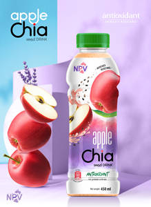 Vente en gros Bouteille PET de 450ml Boisson aux graines de chia Saveur de pomme quantité minimale de commande bas Prix compétitif certifié ISO HALAL - Product Image 3
