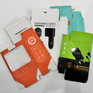 Chất lượng cao hộp vuông sạc bao bì carton giấy UV lợi thế vật liệu tái chế cho quà tặng điện tử tiêu dùng - Product Image 2