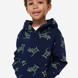 เสื้อฮู้ดแขนยาวผ้าฝ้ายสำหรับผู้ชายเสื้อมีฮู้ดคอกลมมีหลายสีสำหรับเด็กผู้ชาย - Product Image 6