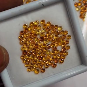 Haute qualité 189 pièces Citrine naturelle 35.5cts Quartz jaune 3mm 4mm 5mm facettes calibrées Iroc ventes pierres précieuses en vrac - Product Image 1