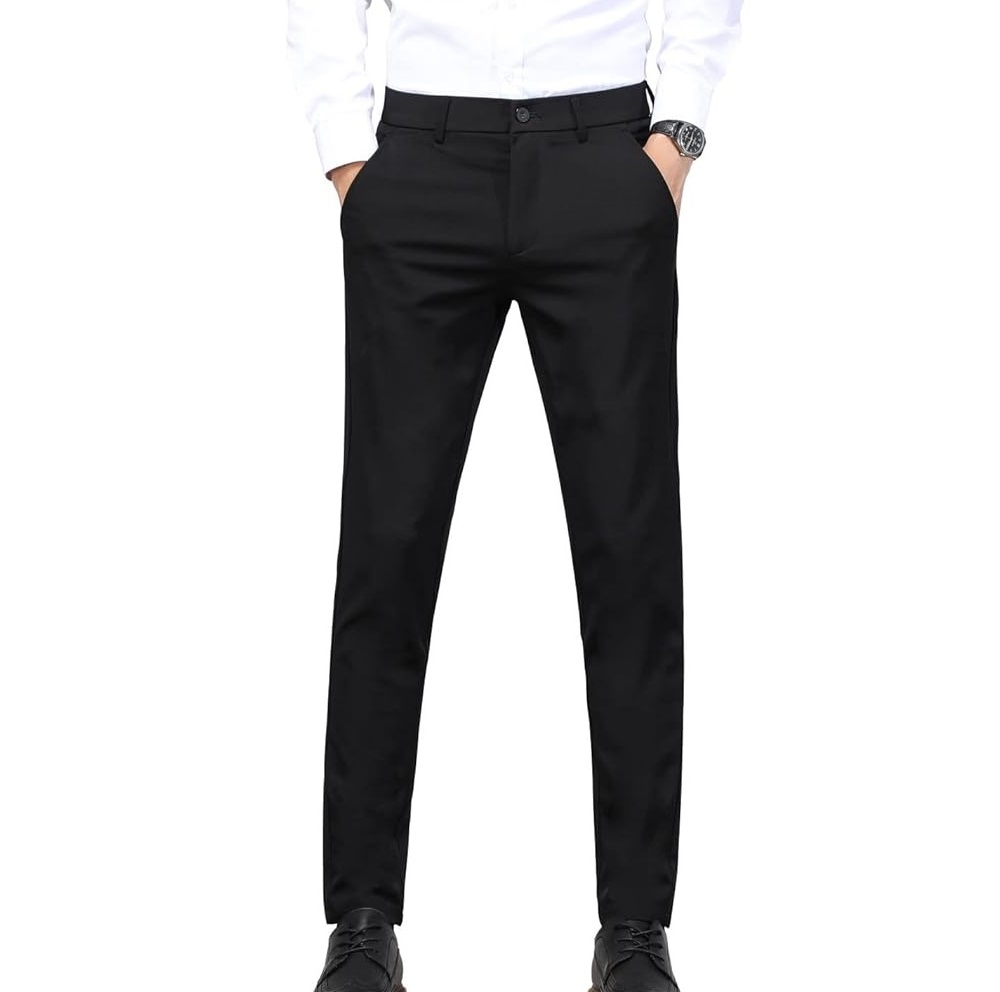 Men Pants Dress Trousers Shiny Office Straight Leg Pocket Evening Party  Pants Business Party Wear Casual Dress Pants Breathable| Alibaba.com