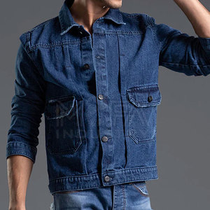 High Quality Vintage 100% Cotton Jeans Jacket for Men Fashionable Comfortable Quick Dry Breathable Outerwear for Any Casual Look - Product Image 4