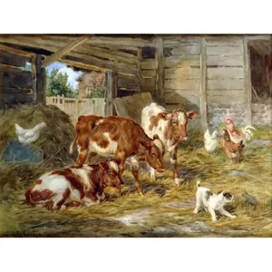 8x6 ganado y perro acento azulejo Mural cocina y baño pared Backsplash para cocina y baño decoración de pared - Product Image 1