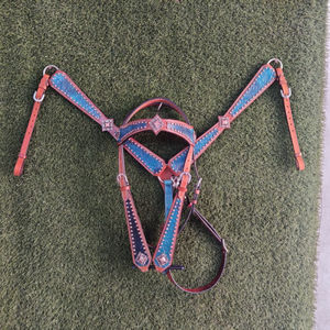 Nouveau Design Western Cuir Cheval Headstall Tête perlée Headstall Smart Western Headstall au prix du marché - Product Image 4