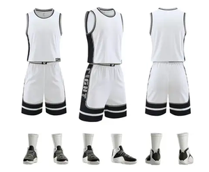 ชุดเครื่องแบบบาสเก็ตบอลสำหรับเยาวชนชุดบาสเกตบอลชุดทีมเจอร์ซีย์ชุดบาสเก็ตบอลสำหรับใส่เล่นกีฬา - Product Image 2
