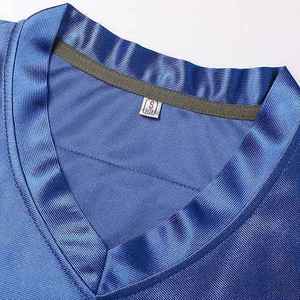 2025 nouveautés personnalisé maille Boxy Fit chemises courtes classique Sublimation Patchwork broderie Football américain maillot pour hommes - Product Image 6