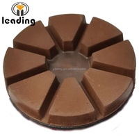 Pad Poles Hibrida Superior 8 Buah Bentuk Bulat Alat Abrasif Tahan Lama untuk Poles Basah Permukaan Beton