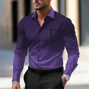 Camisas de manga larga de diseño de tendencia, camisas personalizadas con estampado de sublimación, camisas de hombre con estilo transpirables de alta calidad - Product Image 6