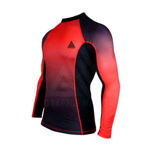 เสื้อแรชการ์ดแขนยาวสำหรับผู้ชายเสื้อแรชแบบหลวมโลโก้ตามสั่ง - Product Image 2