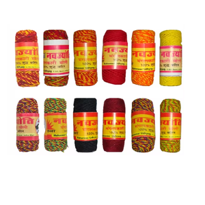 ด้ายคาลาวาพิธีกรรมฮินดูแบบดั้งเดิมด้วยผ้าฝ้ายธรรมชาติและกลิ่นสเปียร์มิ้นท์ที่ออกแบบมาสำหรับการทำพูจาอธิษฐานและจิตวิญญาณ - Product Image 2