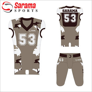 Maillots de football américain pour hommes, uniformes de football d'équipes de collèges américains cousus authentiques personnalisés, - Product Image 3