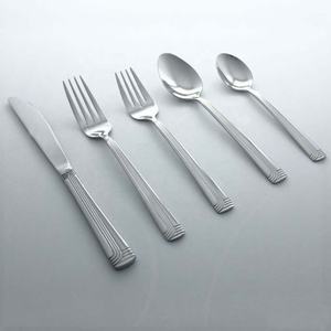 Ensemble cuillère et fourchette d'argenterie économique Portugal personnalisé vaisselle en acier inoxydable plaqué argent avec poignée solide - Product Image 2