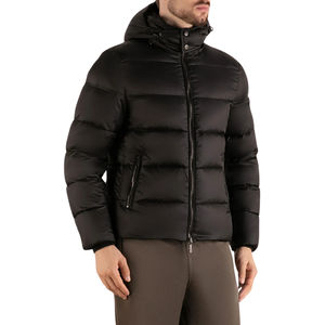 Veste matelassée pour homme avec capuche Vestes matelassées à manches longues avec fermeture éclair complète Manteau de sport isolé Manteaux d'hiver pour homme de travail - Product Image 3