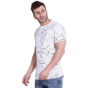 OEM de haute qualité grande taille T-shirt pour hommes T-shirts en coton personnalisé couleur unie vente en gros de T-shirts lavés à l'acide - Product Image 2